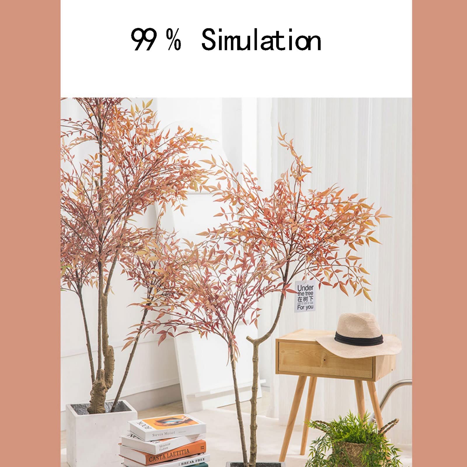 Amazon｜盆栽 人工植物盆栽 室内装飾 1.4 メートルシミュレーション