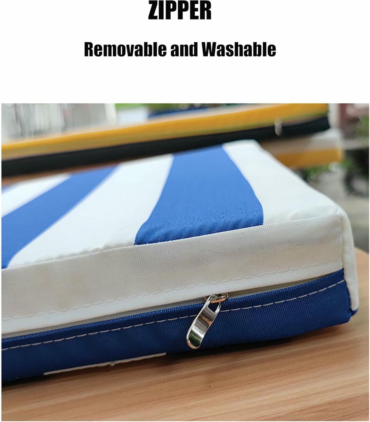 Patch Lunghi Lunghi Cojín Esterno, Non -Slip, per Mobili da Patio, Swing E Divano