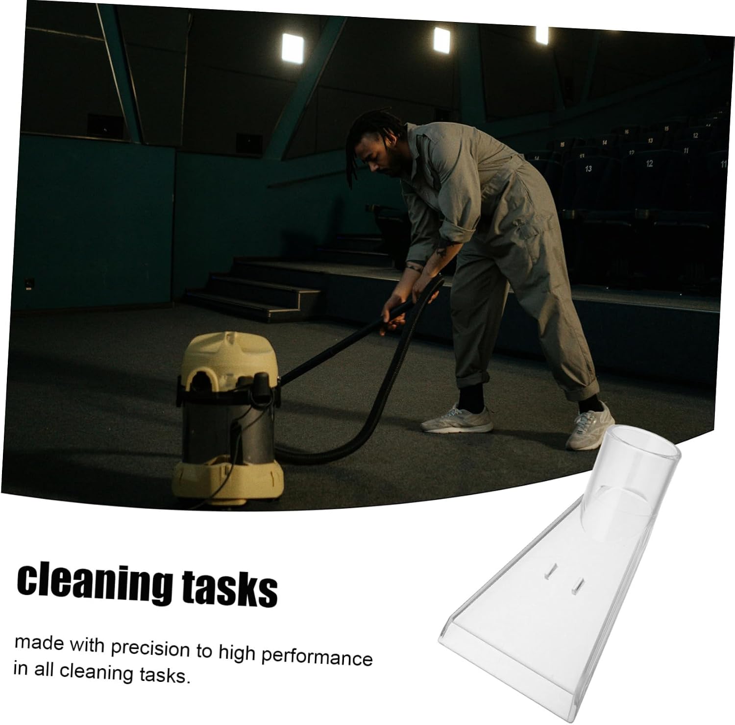 Uonlytech Detailing Vacuum Head for Efficient Carpet Cleaning Water Extractor Attachment for Sofas Carpets Auto Detailing Compatible Cleaning Machines