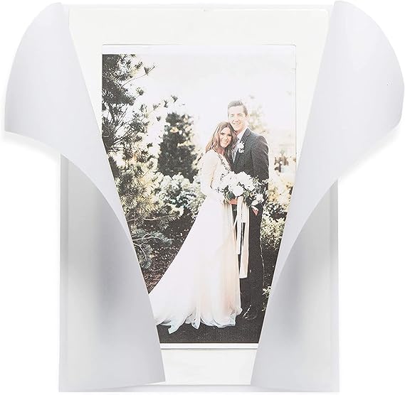 Bright Creations Vellum Jackets for 5x7 Invitations - Pre-Folded Translucent Sleeves & Wedding Envelope Liners - Elegant Wraps & Wedding Vellum Paper - 100-Pack, White Translucent - 5 x 7 in