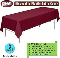 Vista 2 de Paquete de 3 manteles E04 Borgoña