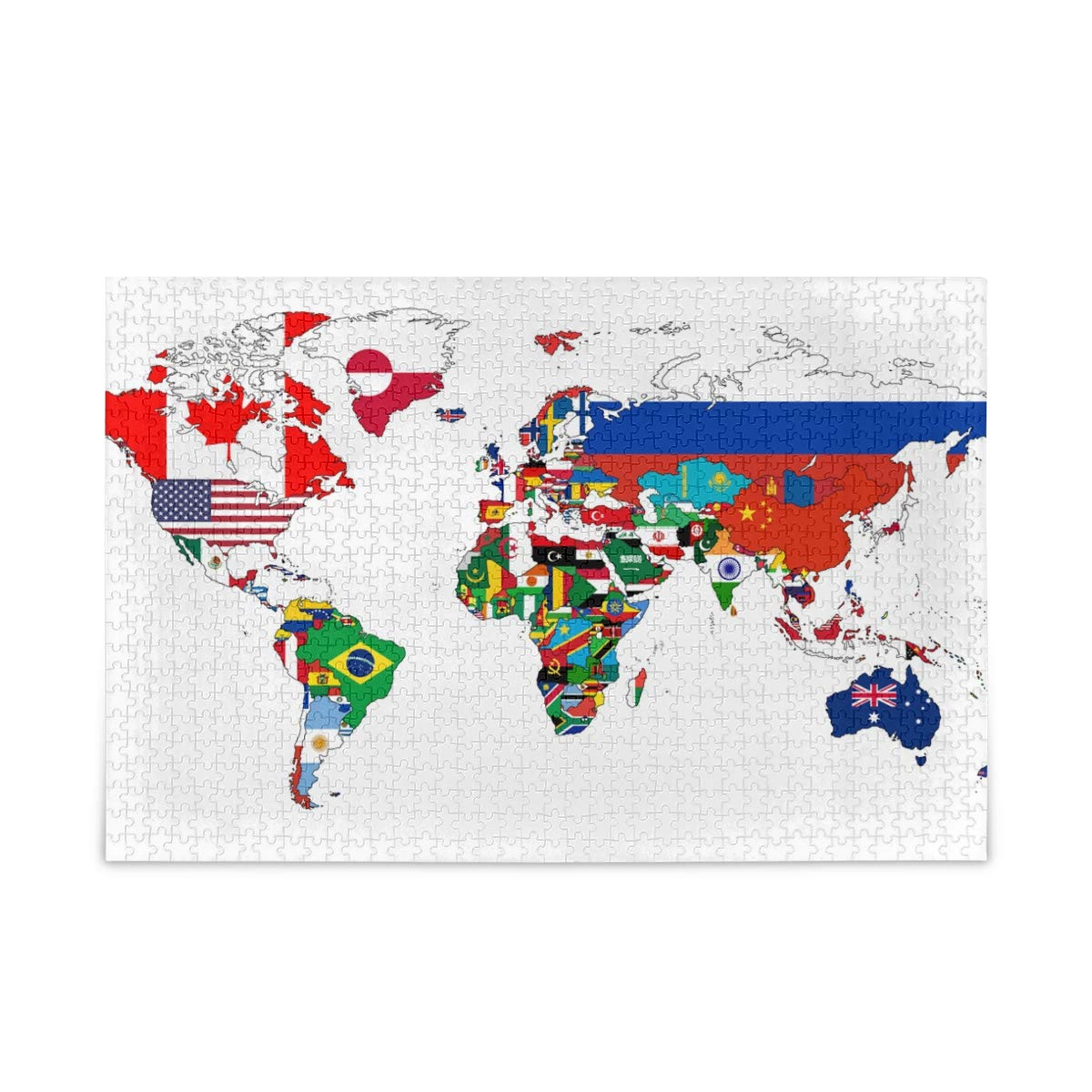 送料無料　世界地図　国旗　ジグソーパズル 1000ピース 送料無料 世界地図 国旗 ジグソーパズル 1000ピース Amazon.co