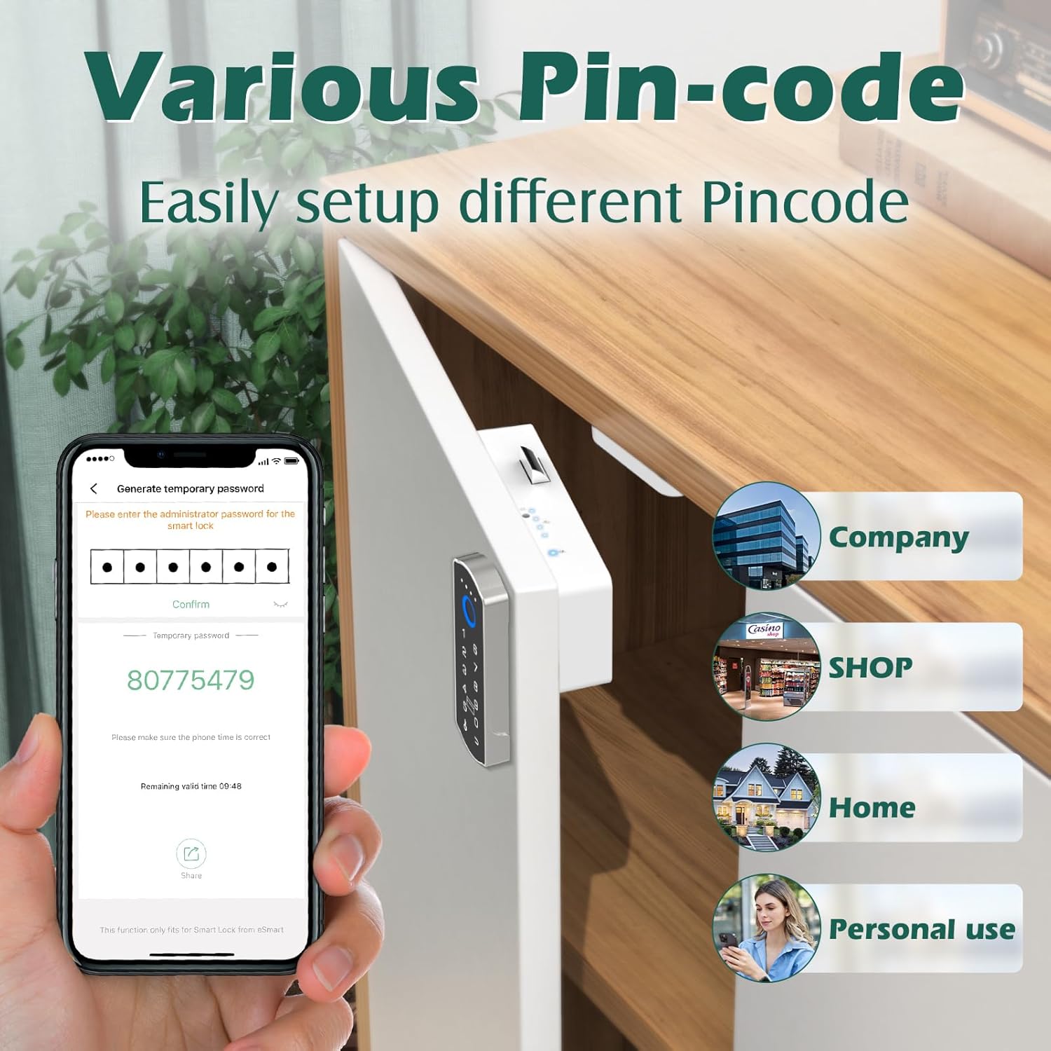Smart Cabinet Lock, RFID Fingerprint Drawer Lock with Keypad Bluetooth APP, Biometric Electronic Digital Baby Proofing Cabinet Drawer Locks for Kitchen Cupboard Furniture