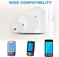 Vista 8 de MegaWise 14 PCS EMS/Tens Unit Pads Reusable Electrodes Replacement Massage Pads-snap on 3.5mm