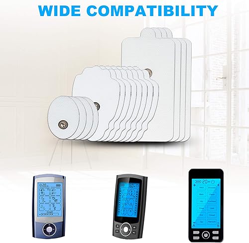 Miniatura 8 de MegaWise 14 almohadillas de masaje de repuesto para electrodos reutilizables EMS/Tens de 0.138 in