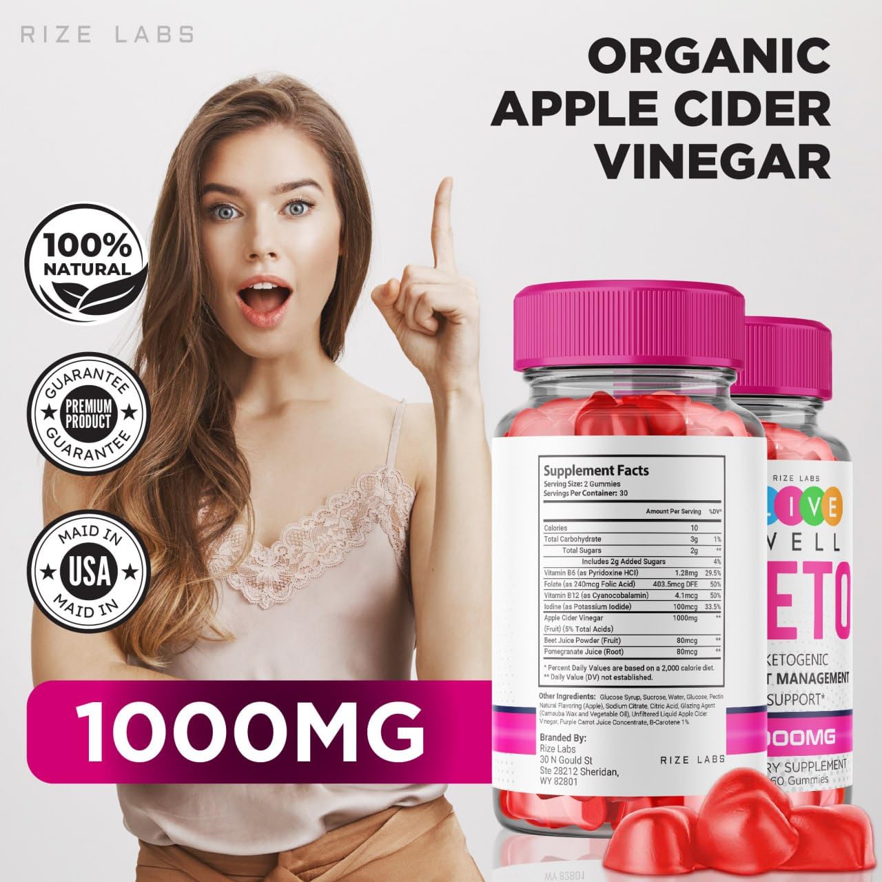 Amazon.com: rize labs - Live Well Keto ACV Gummies for Weight Loss