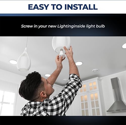 Miniatura 7 de Lightinginside Bombillas inteligentes equivalentes a 60 W, bombilla inteligente WiFi de 800 lúmenes, 9 W, compatible con AlexaGoogle Assistant,