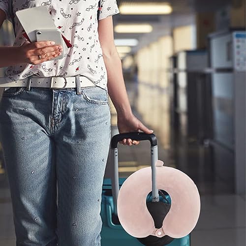 Miniatura 7 de Almohada cervical para viajar, almohada cervical de viaje mejorada para avión, almohada de viaje de espuma viscoelástica 100% pura para dormir en el