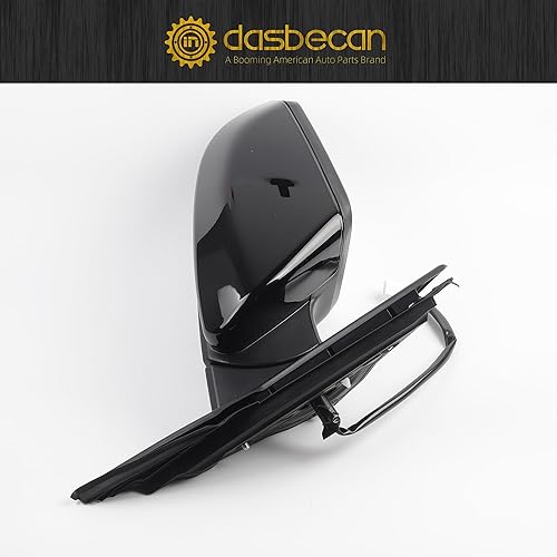 Miniatura 7 de Dasbecan Espejo lateral derecho del lado del pasajero compatible con Honda Civic 2016-2021, vidrio eléctrico no calentado, plegable manual, pintura