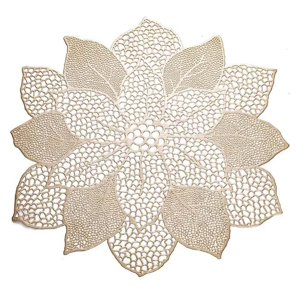 IANSHFKN Pvc Placemat Hollow Mat Dining Table Decoration Western Food Rug Restaurant Kitchen