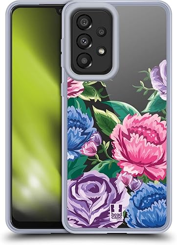 Head Case Designs Flourish Flower Power Gel Case Military Grade Protection Compatible with Galaxy A33 5G (2022)