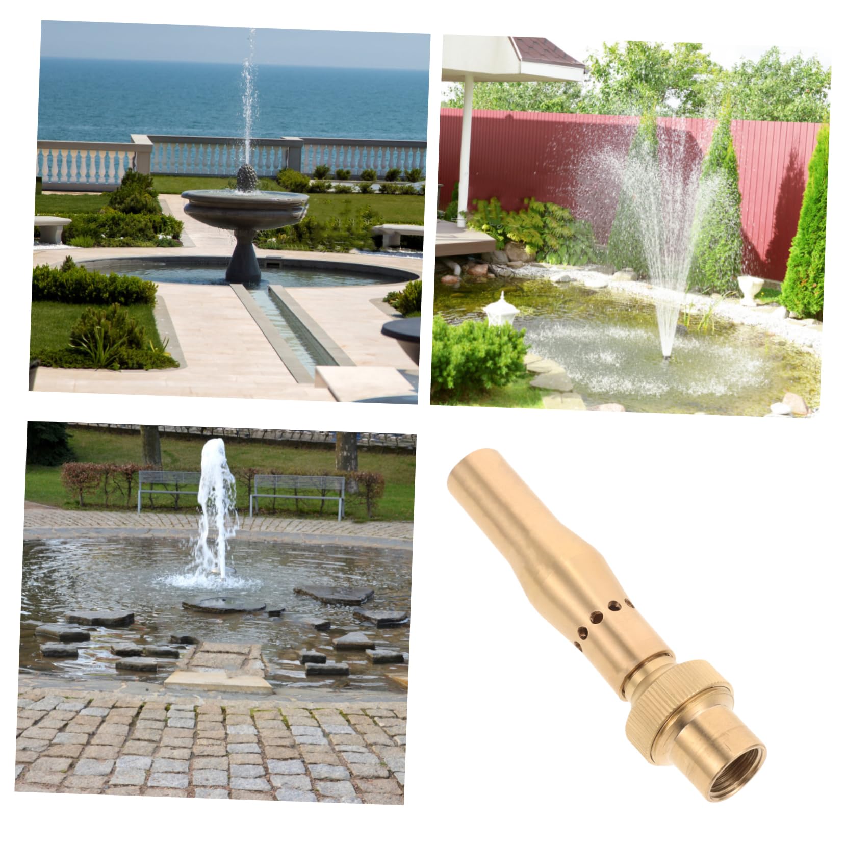 Ugello per Fontana da Giardino in Ottone, 1 Pezzo, Spray