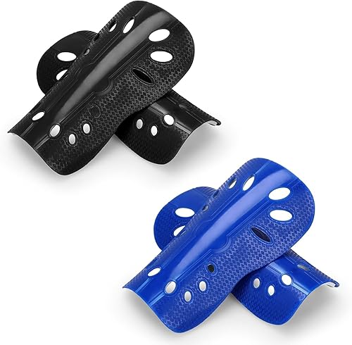Vista 19 de Soccer Shin Guards, 2 Pair Lightweight and Breathable Shin Guard Sleeves for Adults Football Player, Calf Protective Gear Shin Guards for Men Women