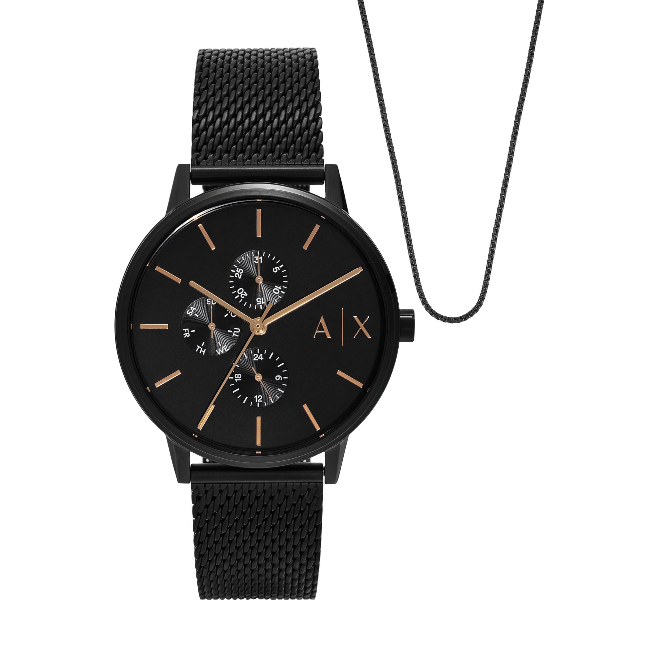 A|X Armani Exchange Men's Watch, Three-Hand Watches for Men