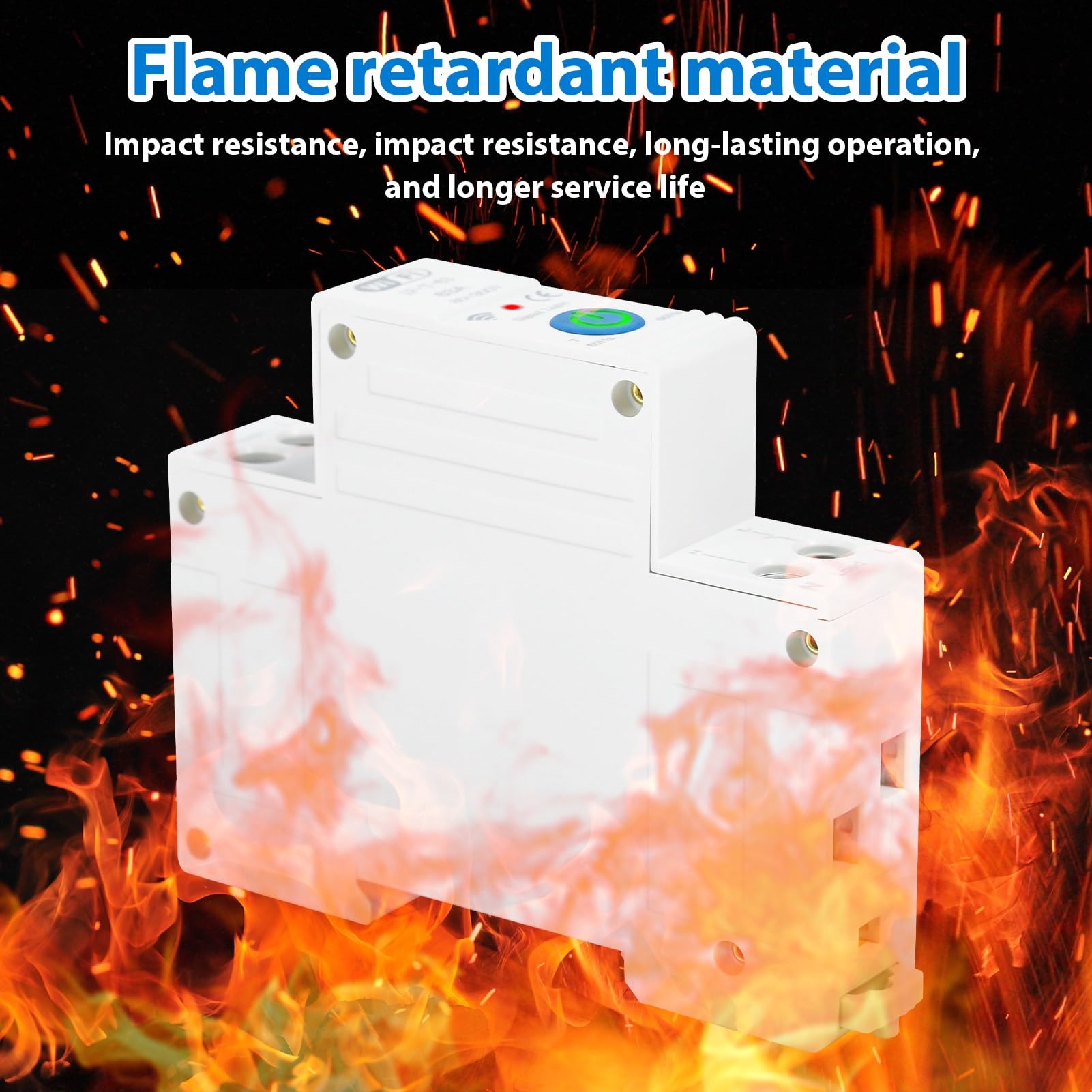 Jadeshay Tuya WiFi Disyuntor Inteligente,1P 63A 230VAC Interruptor WiFi con 3 Modos de Temporización Compatible con Control Remoto via Tuya y Smart Life App,Control de Voz via Alexa Google Assistant
