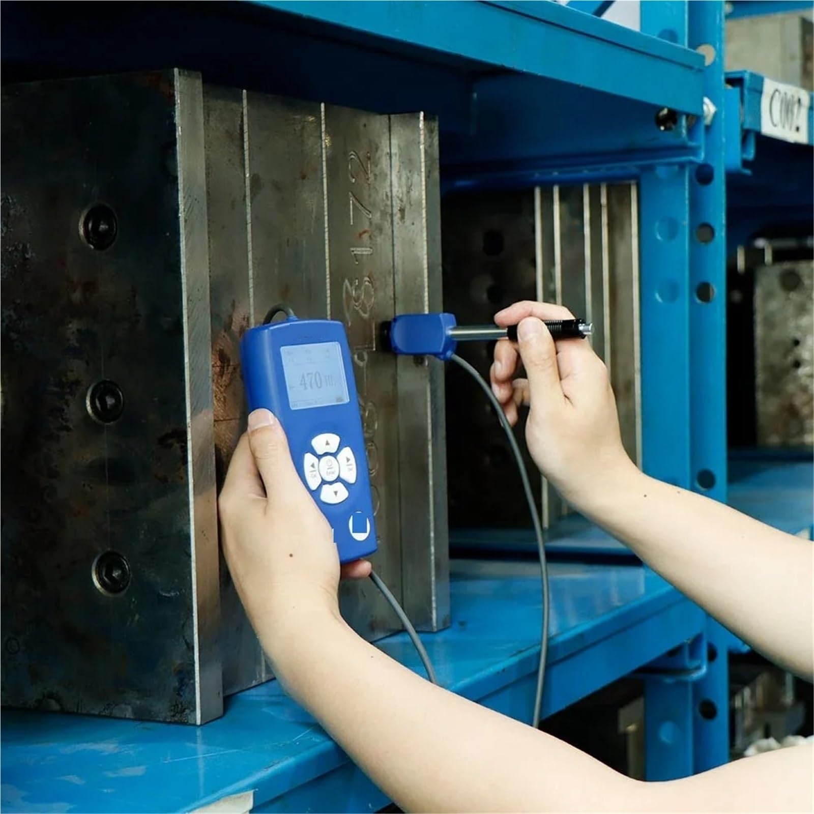 Testkit für hartes Wasser, Digitale Leeb Härte Tester Tragbare Prüfmaschine for Kupfer Mild Blau Edelstahl Aluminium Legierung,Hervorragende Tragbarkeit