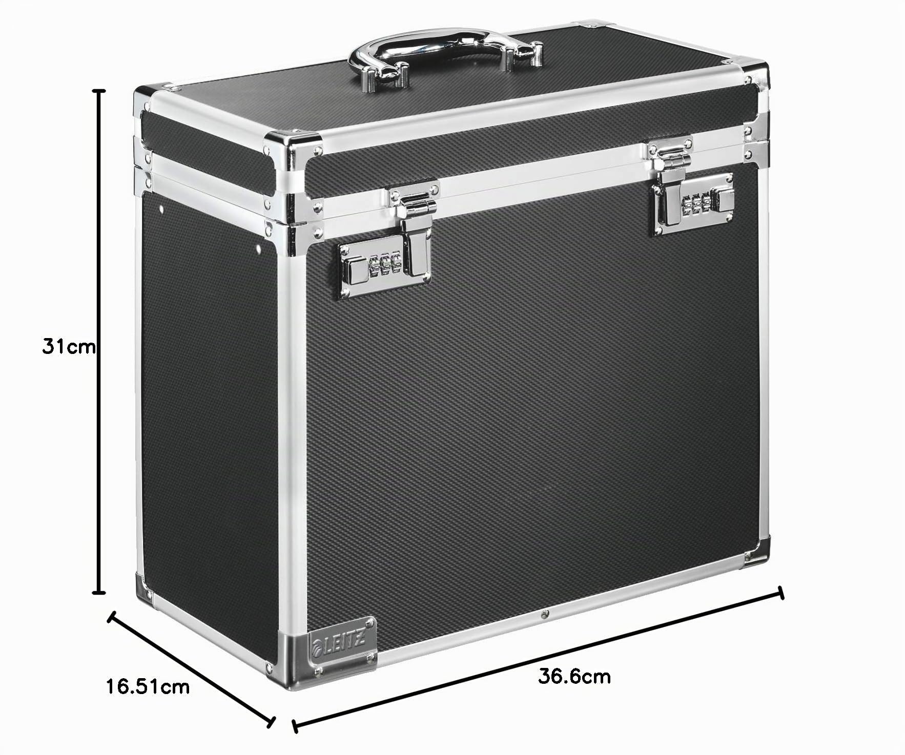 Leitz 67160095 Hängeablage-Box mobil, Aluminium, schwarz