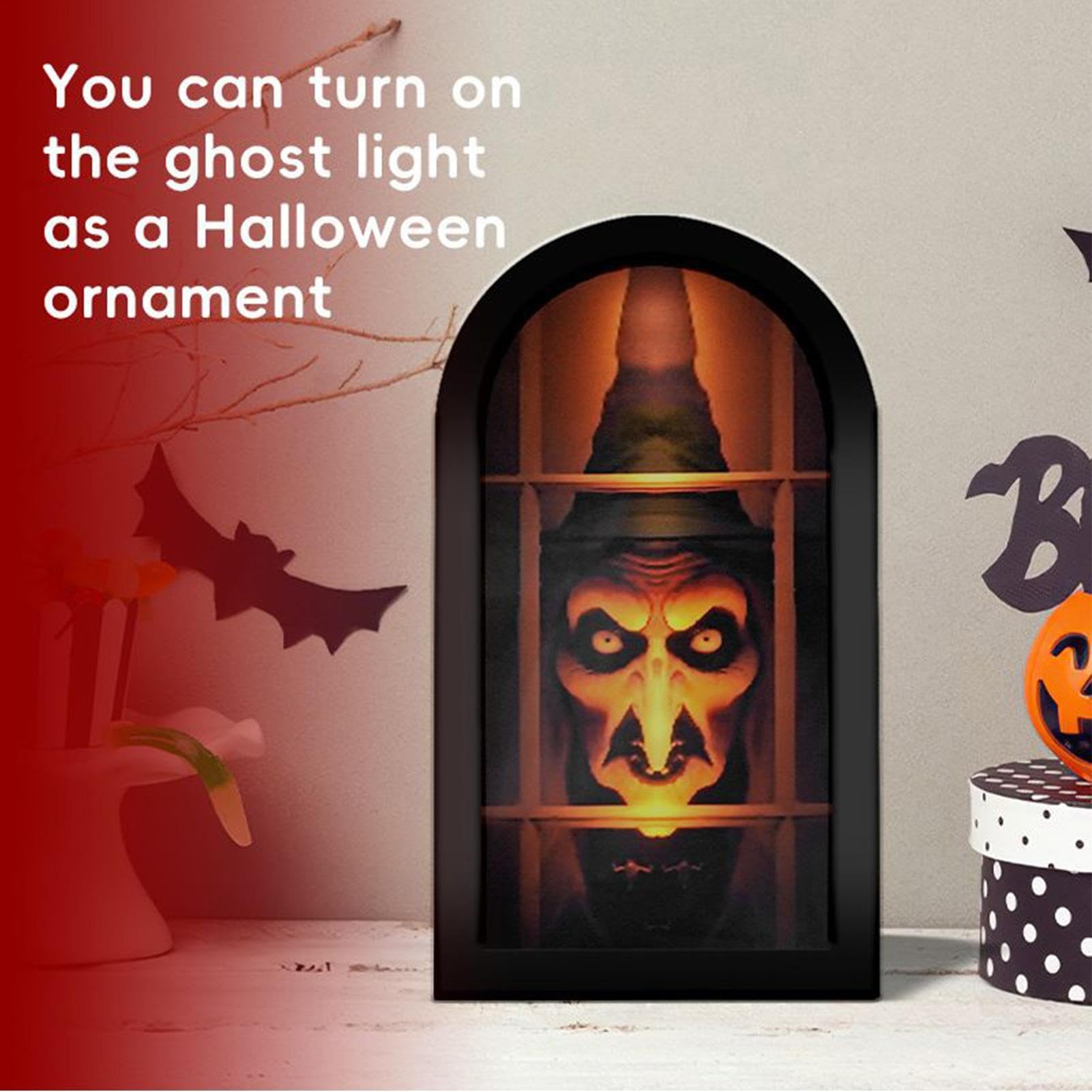 Lustro Wiedźma Halloween Rekwizyty Zdjęcie Hologram Duch Czarownica