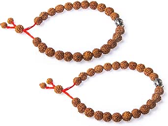 Wonder Care Authentieke Rudraksha Natuurlijk 5 Gezichten Mala met 108 1 Kraal - Echte Himalaya Rudraksha Zaden Religieus Ornament Rozenkrans Japa Mala Ketting - Nepal, Hout, Parel Wonder Care Authentieke Rudraksha Natuurlijk 5 Gezichten Mala met 108 1 Kraal - Echte Himalaya Rudraksha Zaden Religieus Ornament Rozenkrans Japa Mala Ketting - Nepal, Hout, Parel