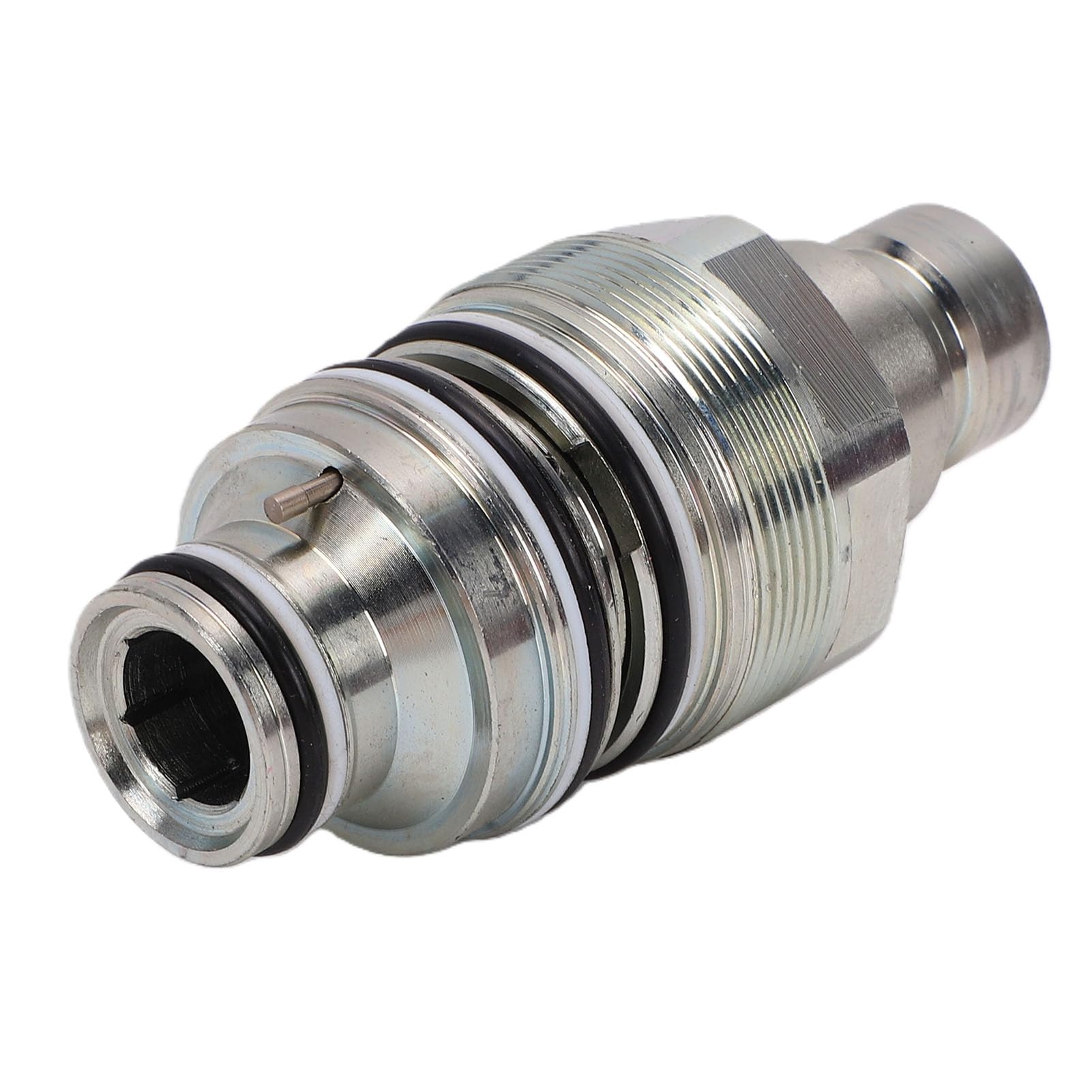 Eujgoov 6680018 M46 Acoplador Hidráulico Hembra de Cara Plana de Repuesto para Cargadores S130 S150 S160 S175 S185 S205, con Diseño a Prueba de Fugas de Acero de Aleación para Excavadoras