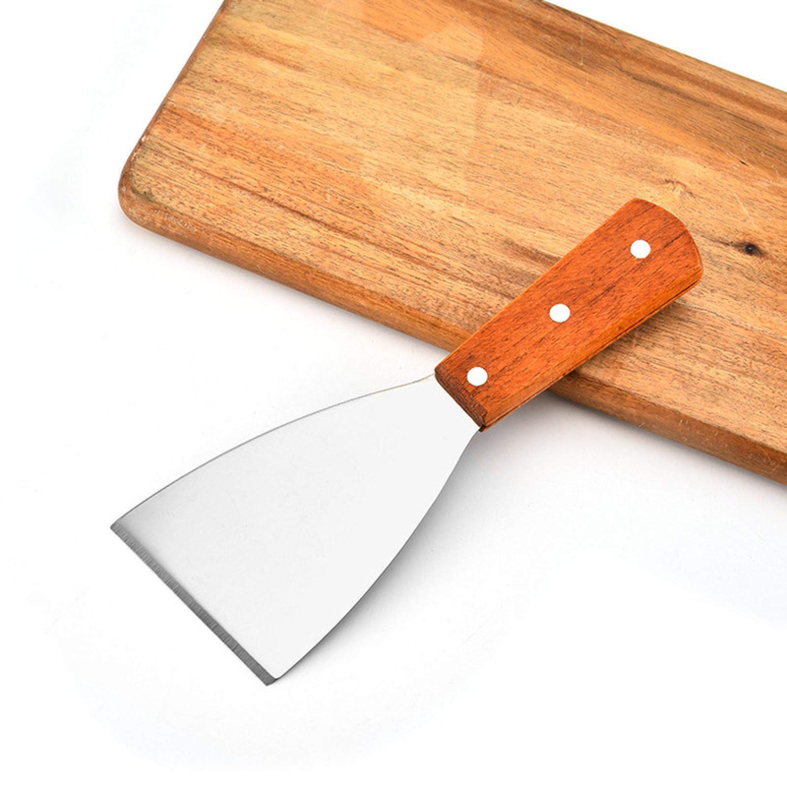 Pala para Pizza, 1 Pieza, espátula de Acero Inoxidable, Cortador de Masa, espátula, Cuchillo para Patatas, Pala para Carne, raspador de Ensalada