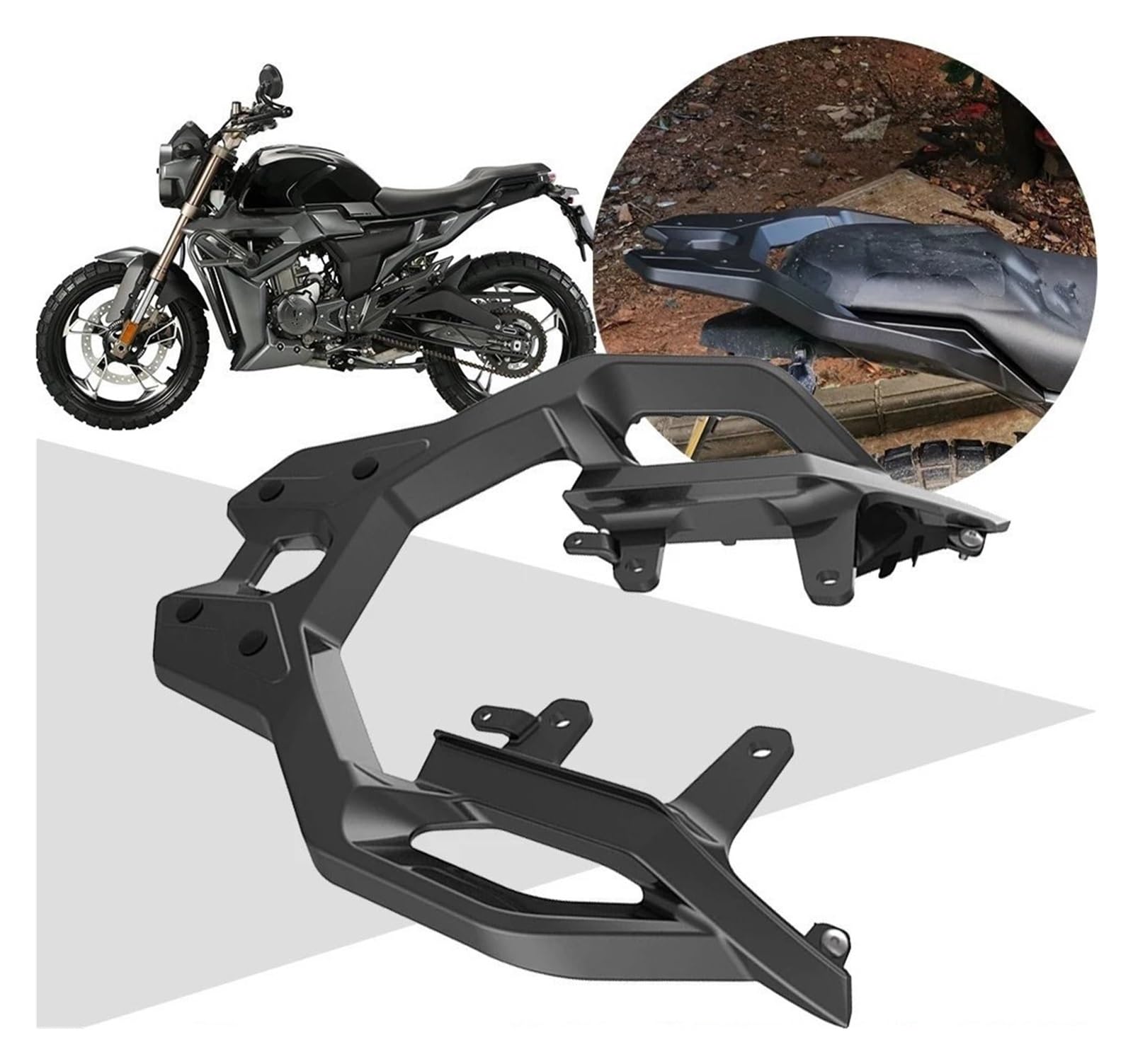 Duokon Portapacchi Posteriore Alliage de Support de Porte Bagage Moto, Versione 2019 Nmax 155 NMAX N-MAX 155 N-MAX155