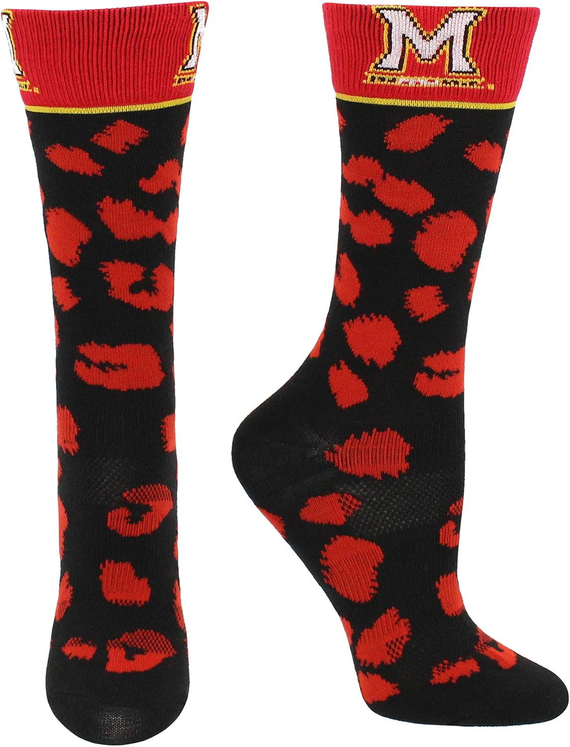 TCK Maryland Terrapins Socks Womens Savage Crew Socks
