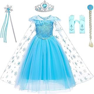 Dzyoleize Vestidos de princesa Fantasias para meninas Festa de aniversário Fantasia de Halloween Cosplay Vestido de 3-11 anos