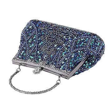 新品　❤️ ゴージャス　ビーズ　パーティーバック❣️♪(*^^*) Amazon | [GUREITOJP] パーティーバッグ ビーズ クラッチバッグ