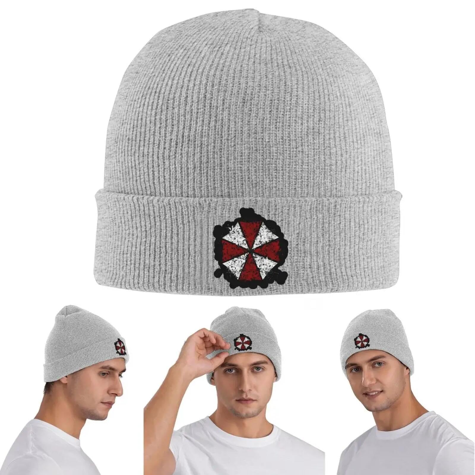 Classic Knitted Caps Umbrellas Biohazard Countermeasure Warm Cap Winter Knit Bonnet Hats Hip Hop for Unisex Beanies Unisex for Outdoor