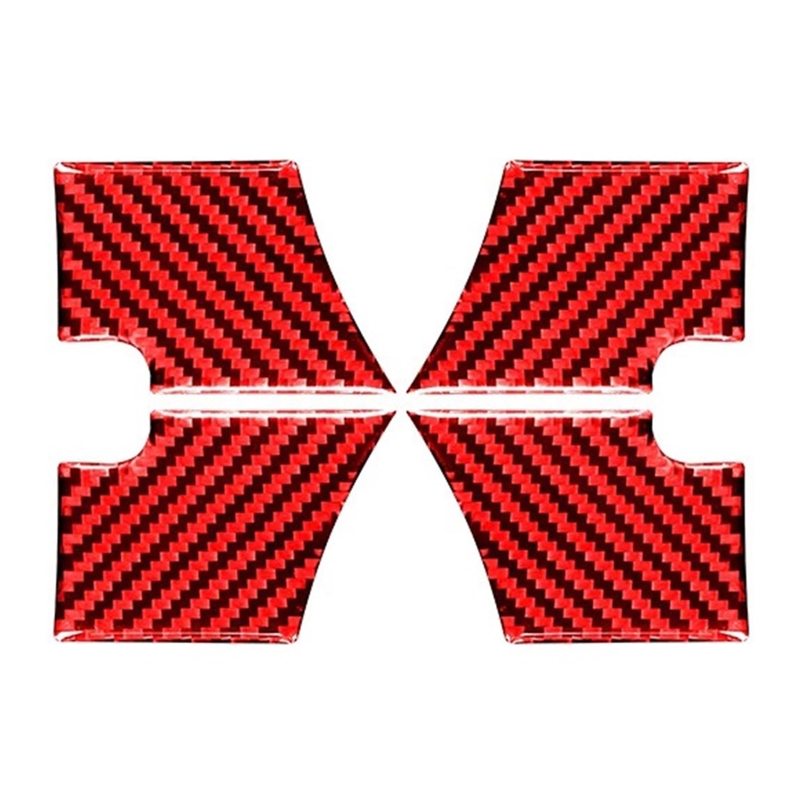 Carbon Fiber Compatible for Explorer 2013-2019 Car Accessories Interior Car Innor Door Bowl Patch Decoration Frame Trim Sticker Decal(TYPE7)