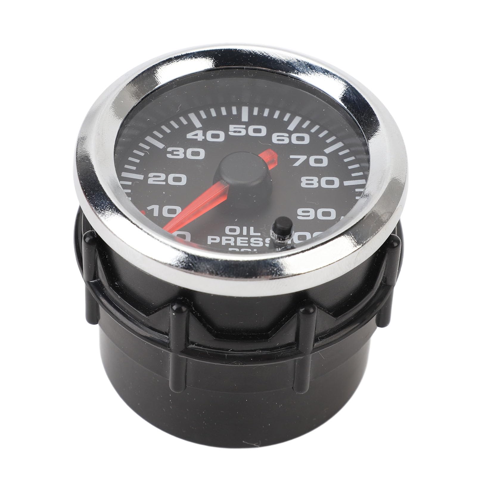 Aramox Manometro Digitale Pressione Olio Auto, Display 12V, 52 mm, 0-100 PSI, Alta Precisione