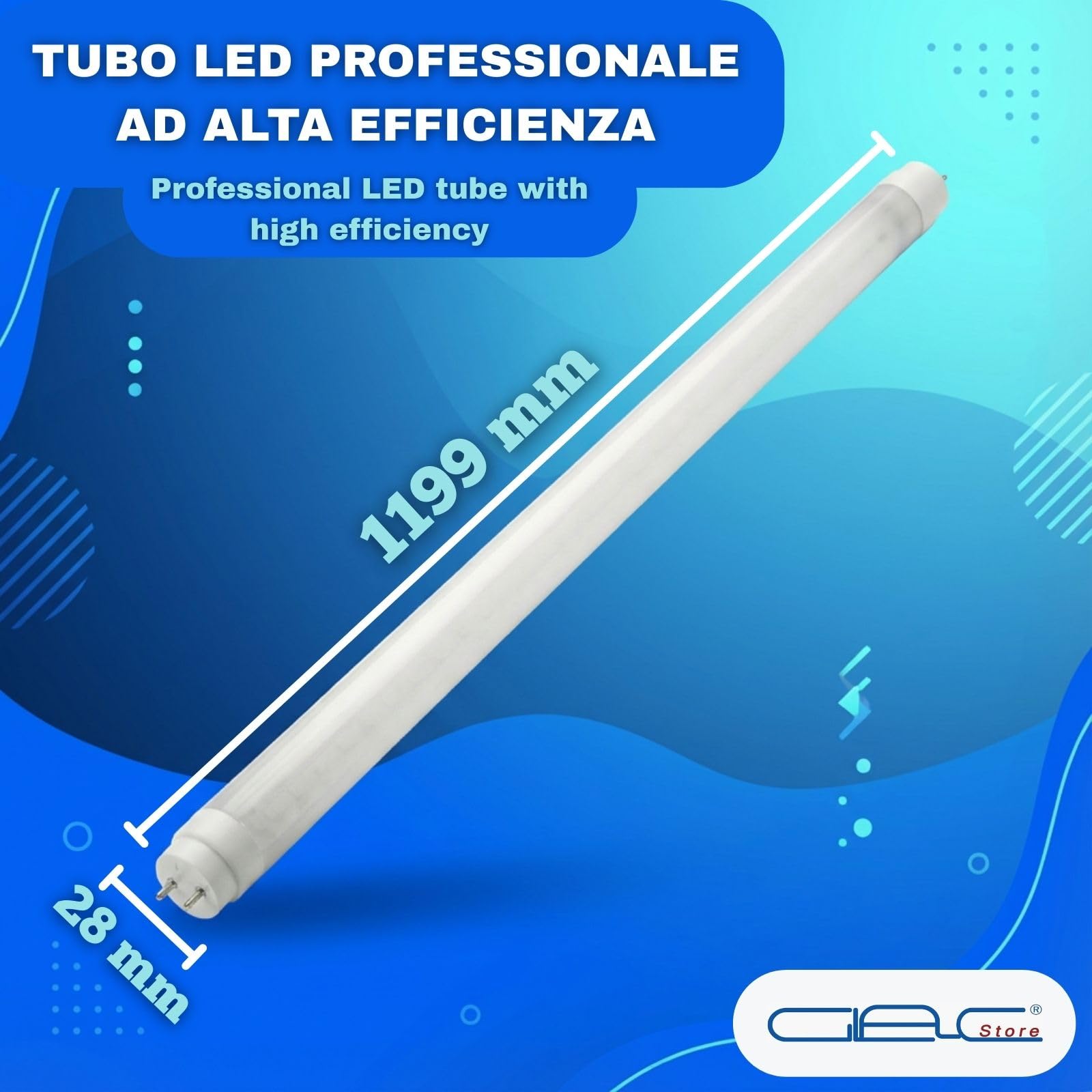 Tubi LED T8 G13 60/90/120/150 cm – Alta Efficienza, Luce Naturale 4000K o Fredda 6000K – Starter Incluso – 360° – Ufficio, Magazzino, Garage (10, 120 cm Luce Naturale 4000K)