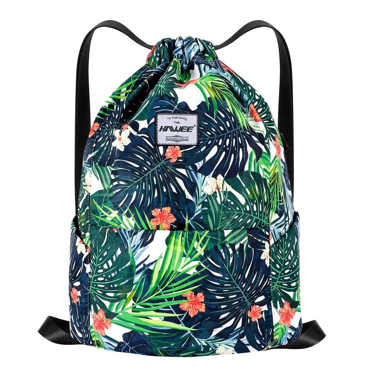 Impermeable Casual Mochila con Cordón Grande Deporte Bolso de Gimnasia Mochila de Cuerda Unisex para Mujer Hombre Vida Cotidiana Aire Libre Yoga Escuela Playa Nadar — view 62