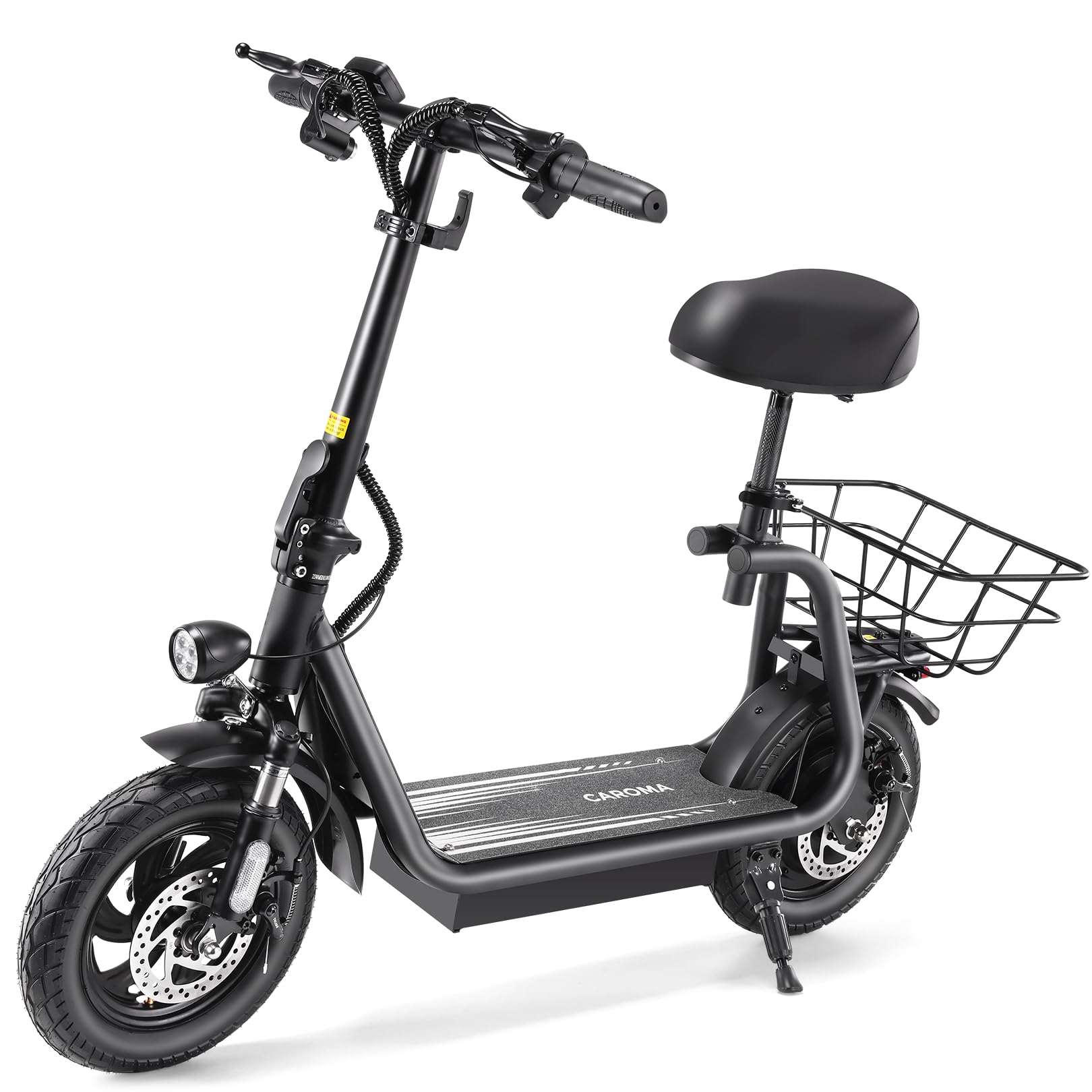Caroma Electric Scooter Adults,Peak 560W,188Wh Battery, 12 Miles Max Range, 20MPH Top Speed, 12
