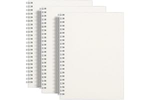 Premium Blank Paper Notebooks: RETTACY Blank Journal Notebook 3-Pack