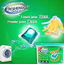 FRESHENGO Dhulai 3 Benefits in 1 Chamber Laundry Pods 33 Units of Dissolvable Detergent Capsules with Enzymatic Wash for Stain Removal, Fabric Care & Long Lasting Fragrance gallery image