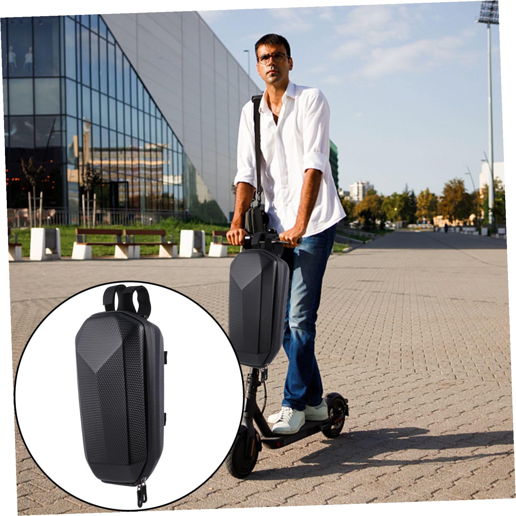 Eva wasserdichte Lenker Tasche mit Hartschale für Fahrrad Front Aufbewahrungstasche mit Partition Einfache Montage Geeignet für Handy Werkzeug Schlüssel Kleine Flasche