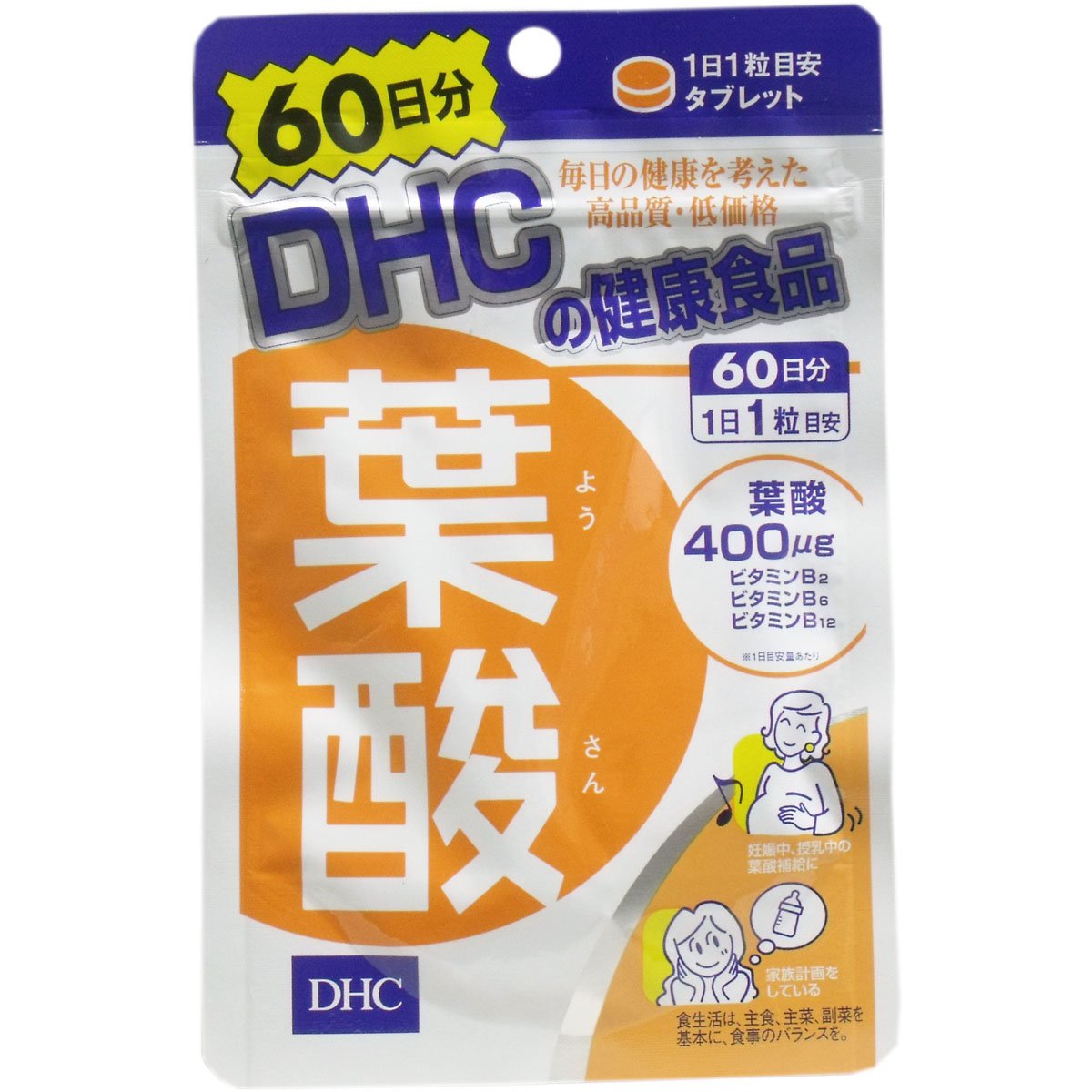 Amazon | 【3個セット】【DHC】葉酸 60日分 60粒×3個 | DHC