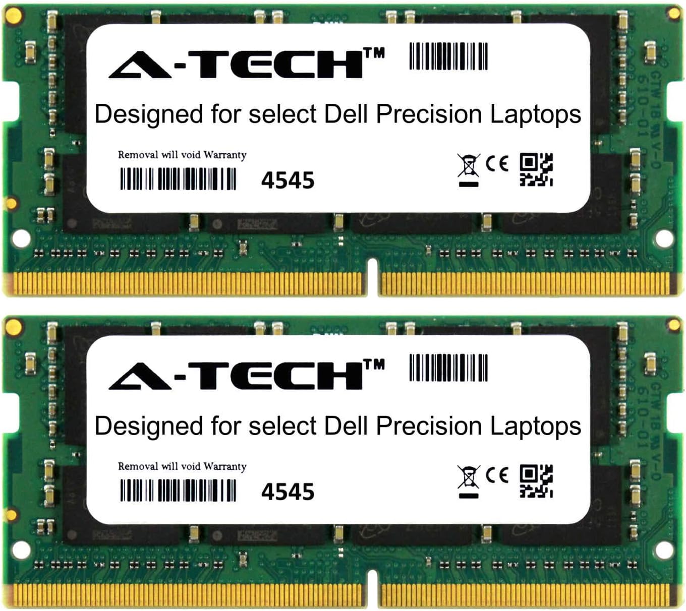 A-Tech 32GB Kit (2 x 16GB) for Dell Precision 5000 Series 5510 5520 5530 M5510 M5520 M5530 2400Mhz DDR4 Mobile Workstation Laptop & Notebook Memory Ram Modules