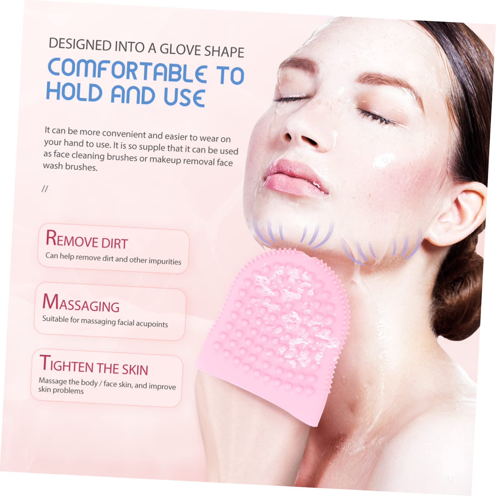 Housoutil 4 Cepillos De Mano Para Limpieza De Piel Herramienta De Maquillaje Facial Limpiador Facial Para Lavado