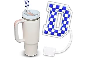 Blue Stanley Cup Accessories Letter D Silicone Straw Topper