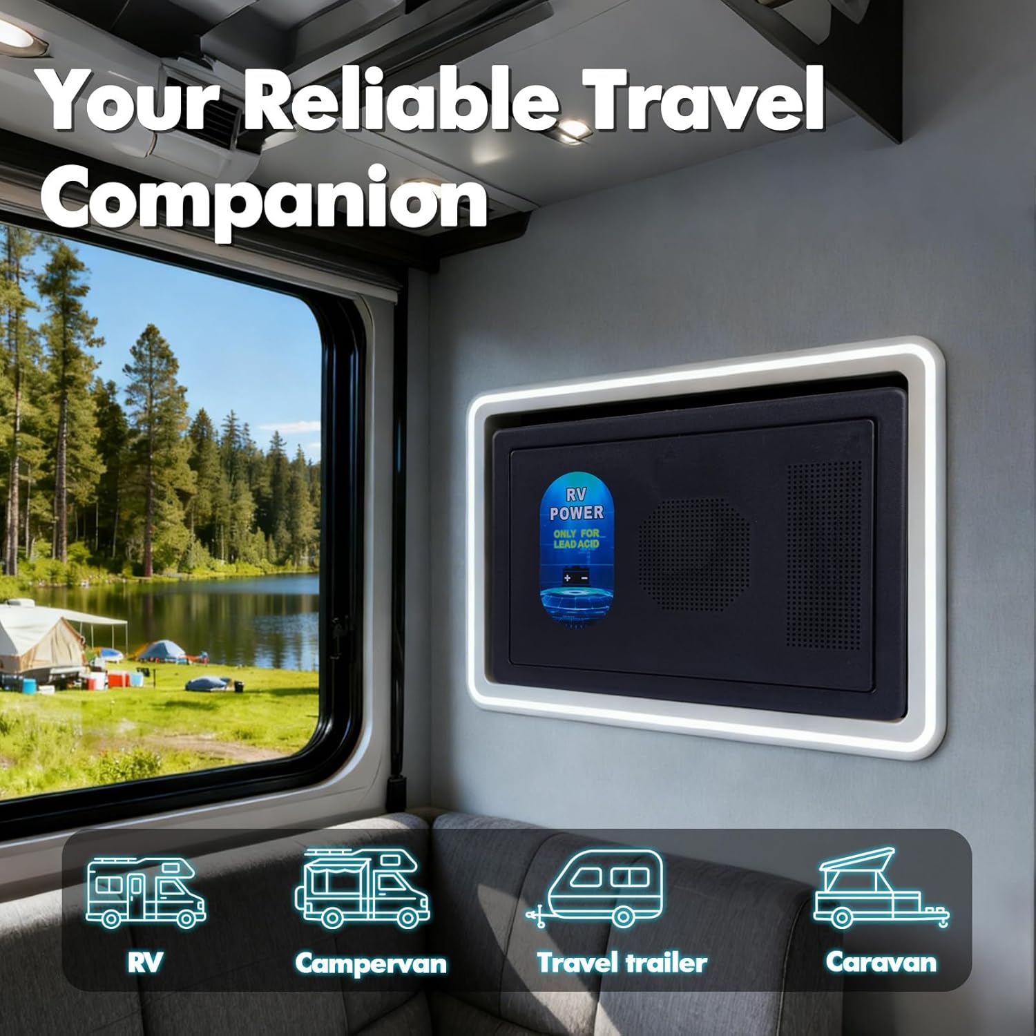Sekelo WF-8735-AD Power Converter/Charger, 30 Amp Power Center, 35 Amp DC Output, for RV, Camper, Caravan, Travel Trailer