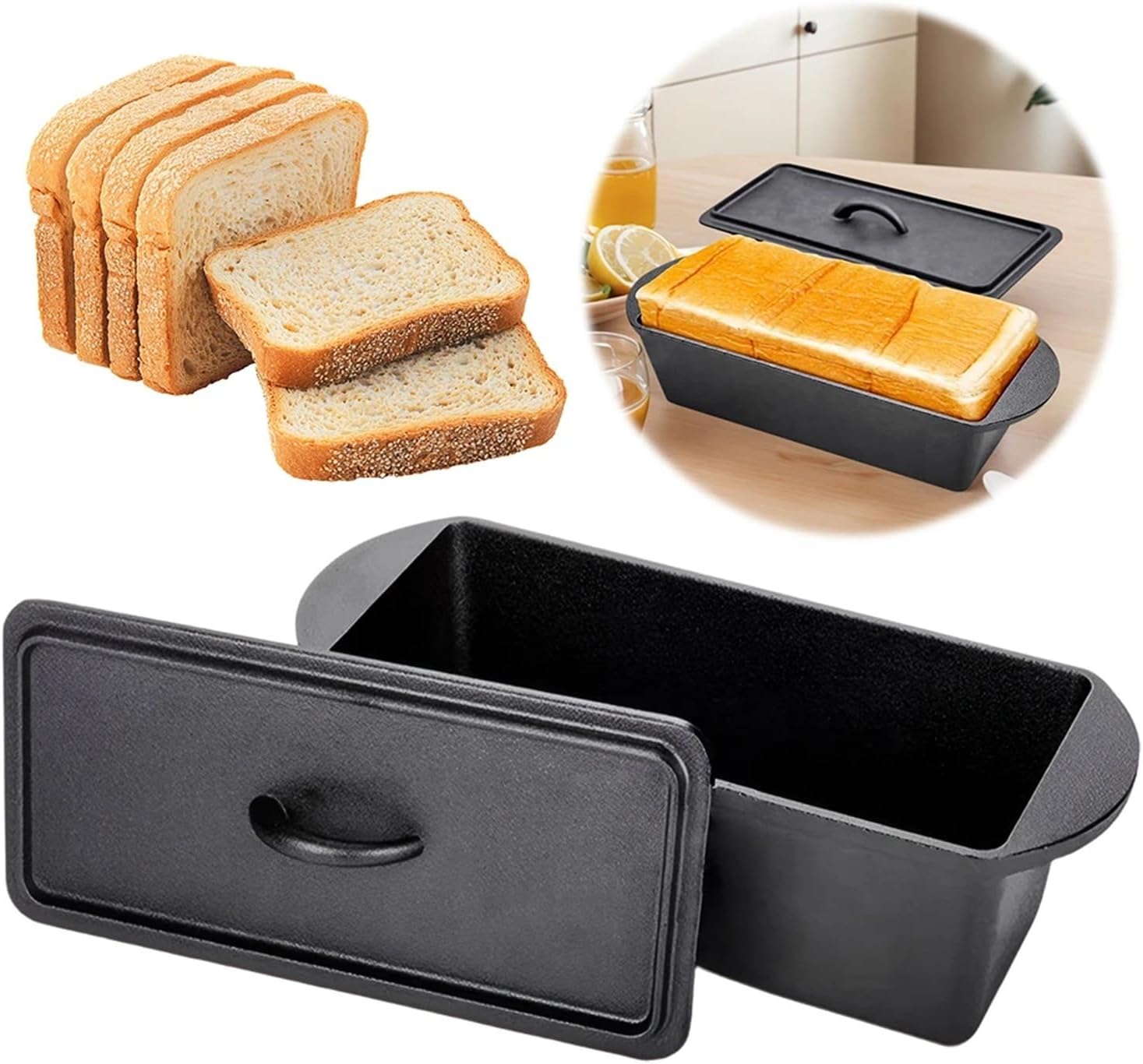 Pan None Coating Square Toast Mold Rectangular Loaf For Baking Cake Sandwich