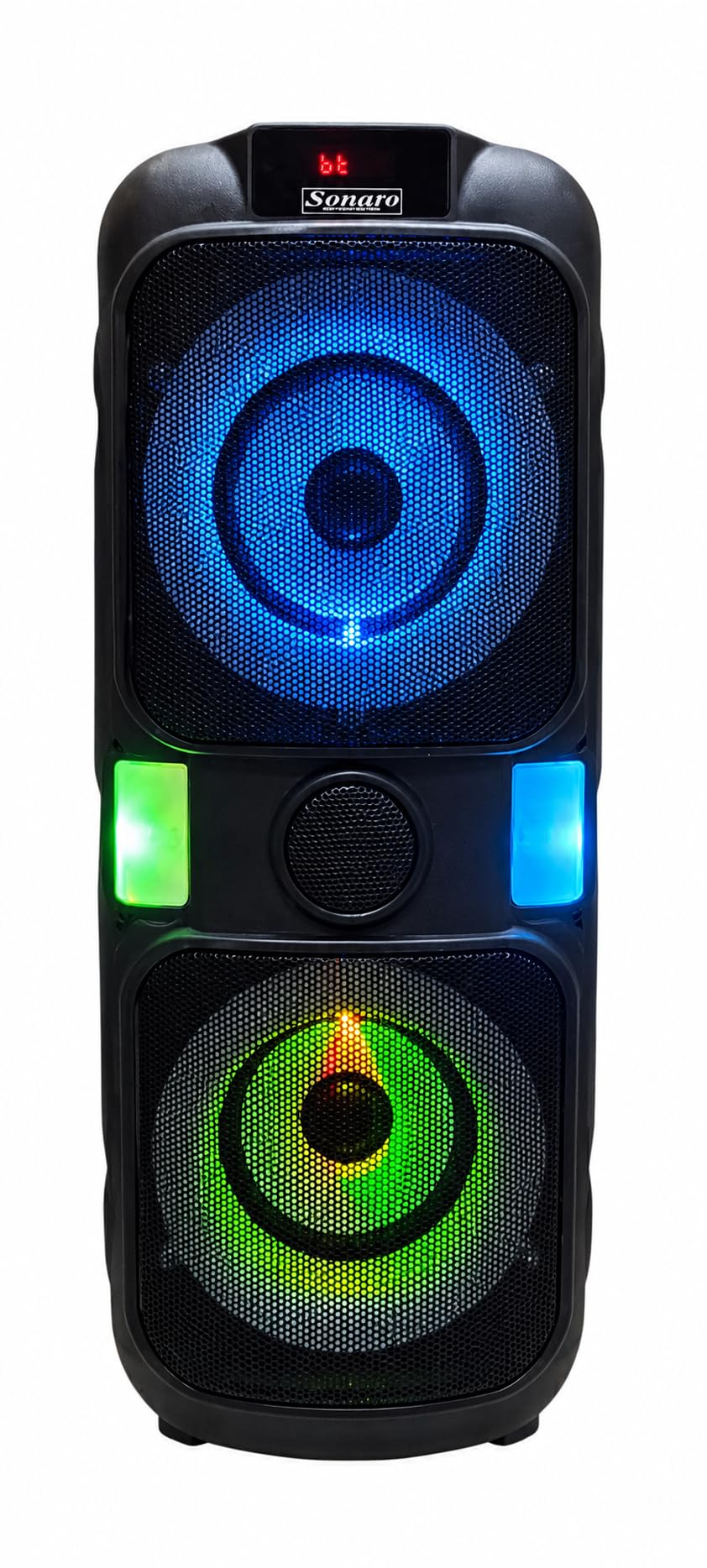 SONATO Multimedia Powered Speakers GARBRO LED BT, Mic Input, Fm Radio, RGB Lights, Remote Control-image-31