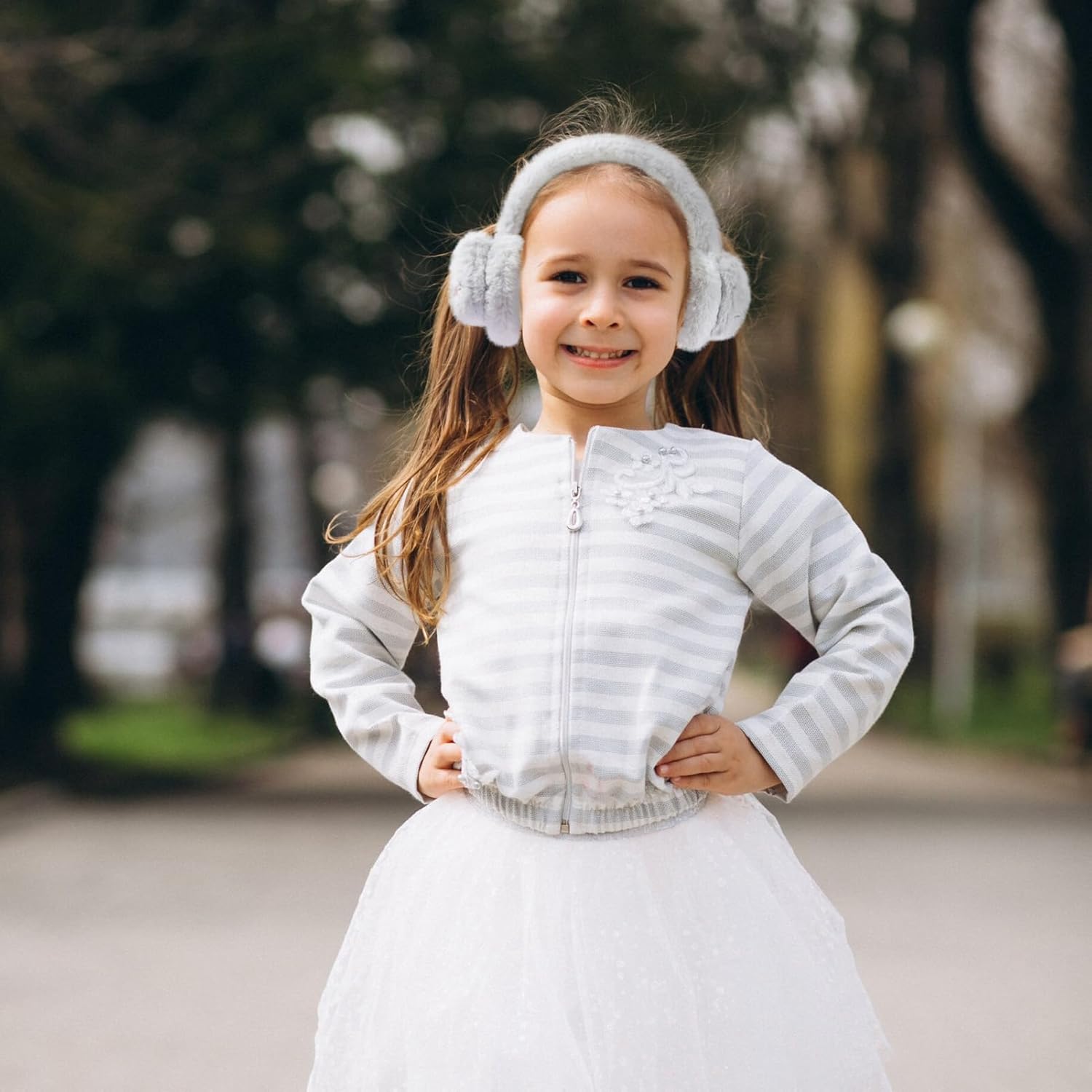 Girls Ear Muffs Cute Cat Earmuffs Winter Plush Ear Warmer Outdoor Ear Covers for Kids - Image 7