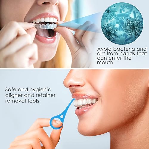 Miniatura 4 de ARGOMAX - Herramienta de extracción de alineadores, 5 herramientas de extracción de llaves invisibles, herramienta de extracción de retenedores,