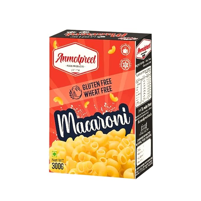 Healthy Organic Macroni Pasta, Gluten and Wheat Free Macroni, Healthy Snacks | 100% Vegetarian and Wholesome Ingredients - 300gm (Pack of 1)