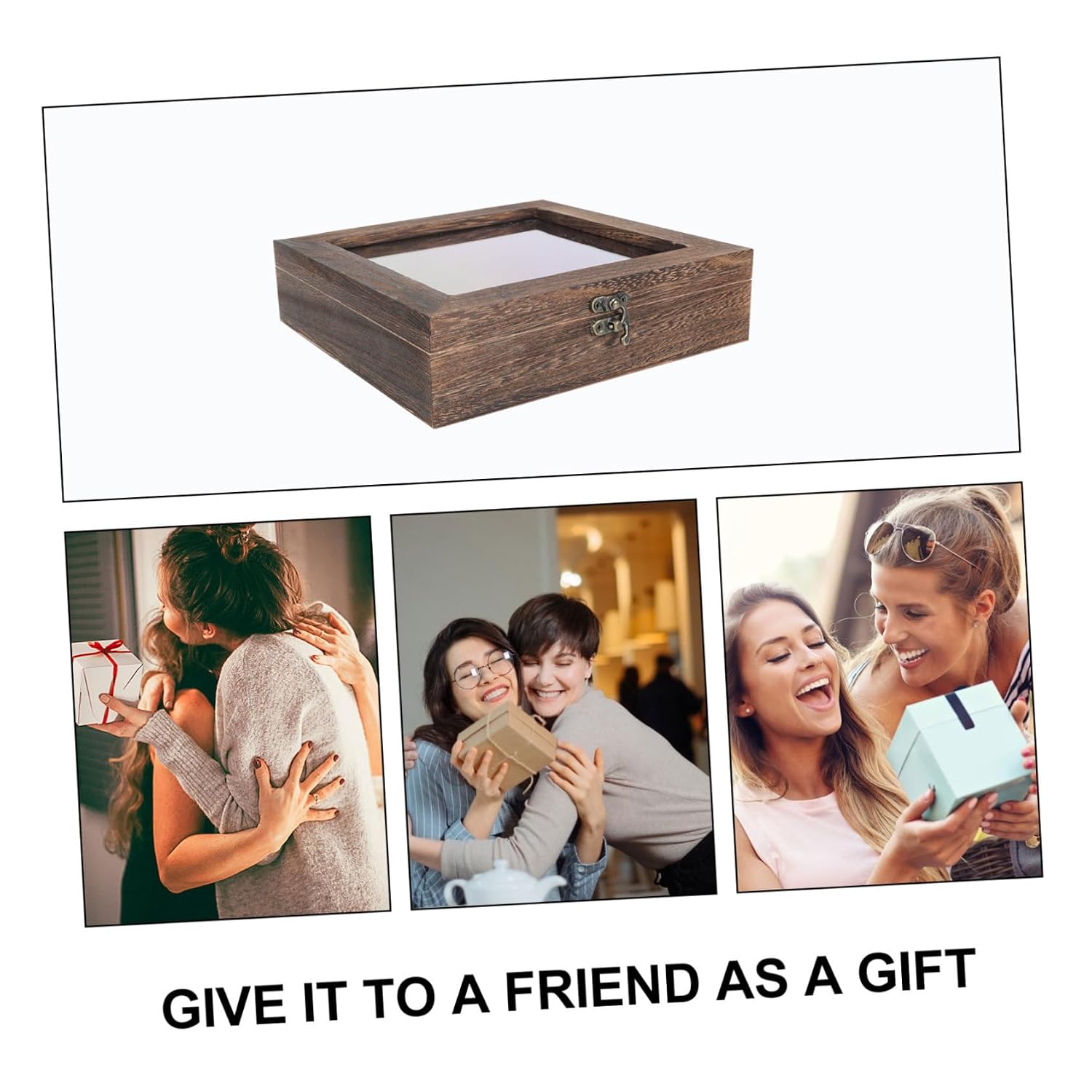 Wooden Butterfly Specimen Box Vintage Insect Display Case Lid Dustproof Organizing Box for Bug Collection and Scientific Education