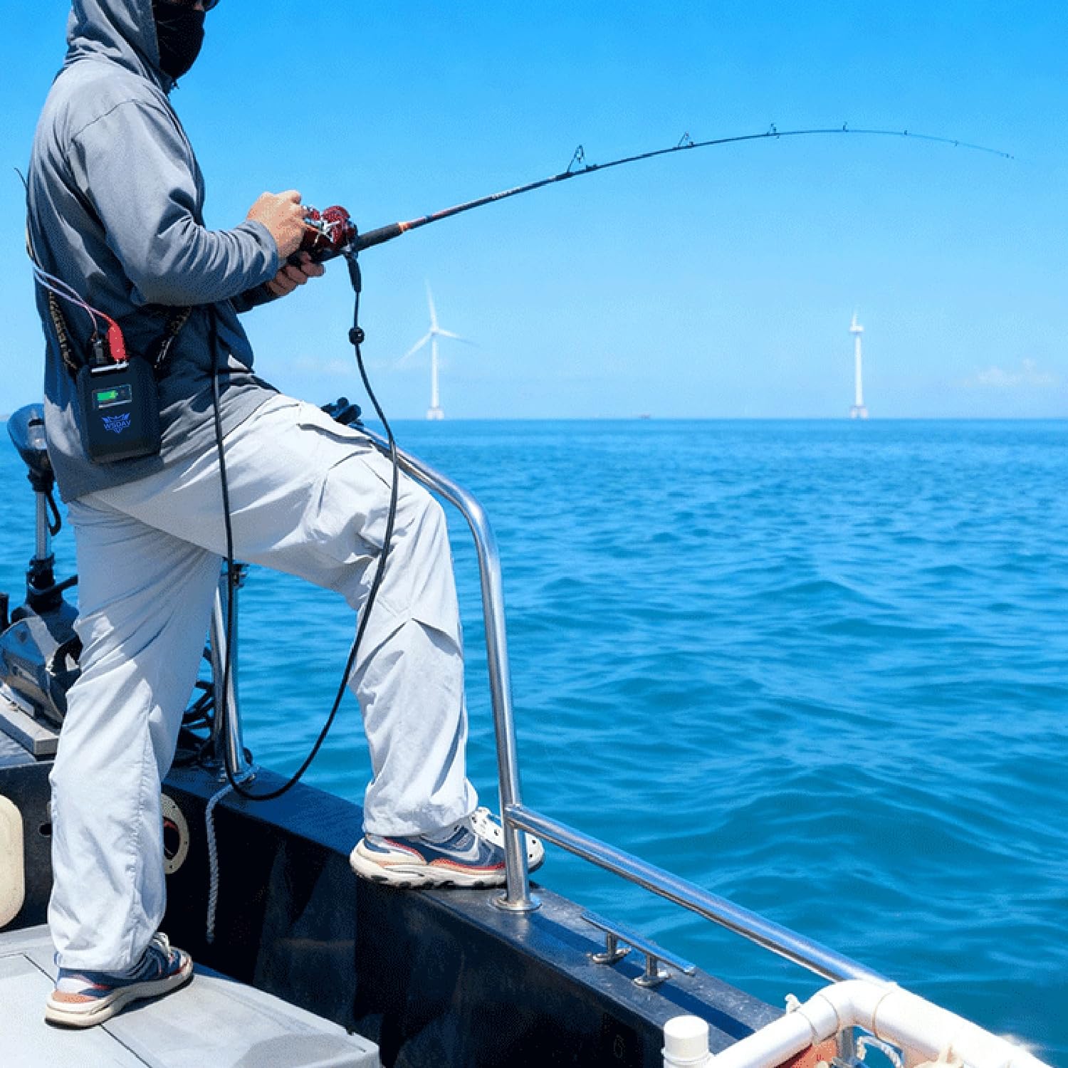 Batería para Carrete de Pesca eléctrico de 14,4 V y 6800 mAh, y de 14,8 V y 7500 mAh a 20000 mAh para carretes de Pesca eléctricos y de mar, con Cargador.,14.8v 20000mah